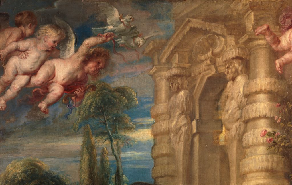 De liefdestuin – Peter Paul Rubens, ca. 1633 – detail (Madrid, Museo Nacional del Prado)