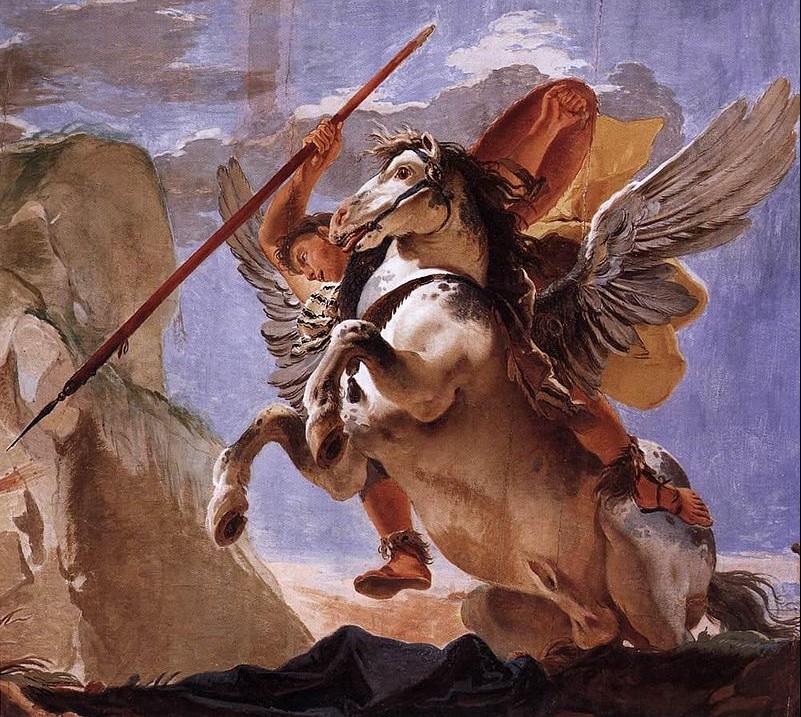 Bellerophon en Pegasus - Giovanni Battista Tiepolo