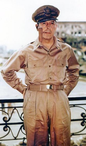De Amerikaanse generaal Douglas MacArthur