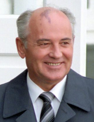Michail Gorbatsjov in 1986