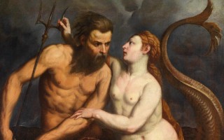 Neptunus (Poseidon) en zijn vrouw Amphitrite - Paris Bordone, 1560