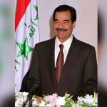 Saddam Hoessein als president van Irak