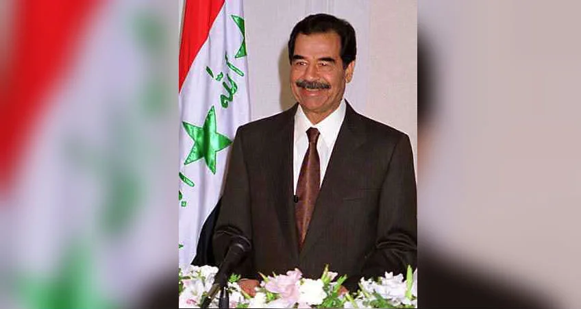 Saddam Hoessein als president van Irak