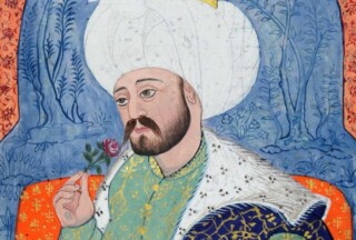 Sultan Mehmed I op een zestiende-eeuws miniatuur