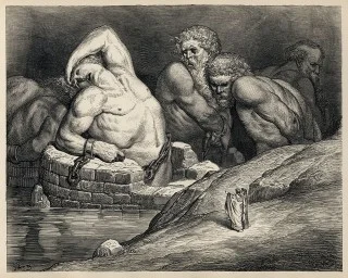 Titanen en reuzen, Gustave Doré, 1857