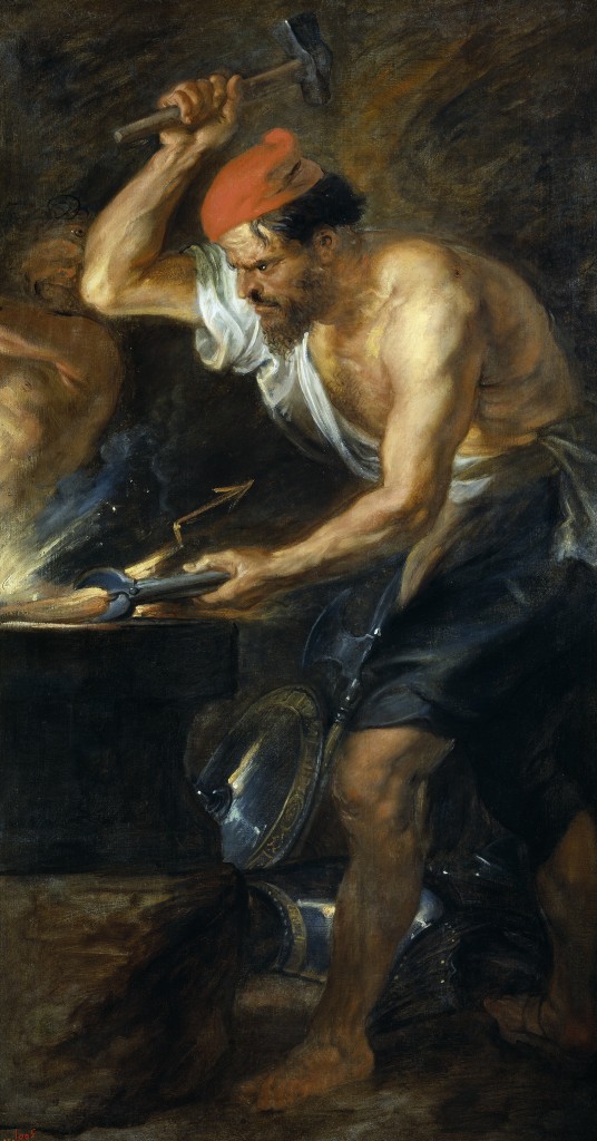 Vulcanus (Hephaistos) volgens Rubens