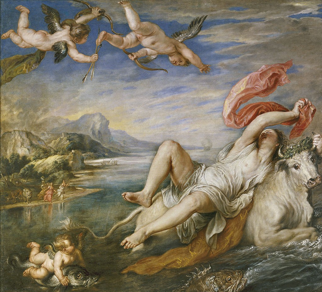 Zeus als Stier die Europa ontvoert - Peter Paul Rubens