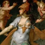 Minerva (Athena) als overwinnaar van de onwetendheid - Bartholomeus Spranger, 1591