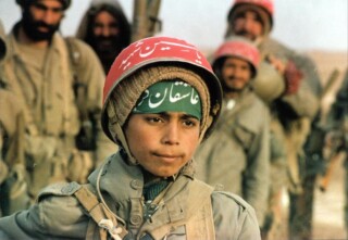 Basij-kindsoldaat tijdens de Irak-Iranoorlog