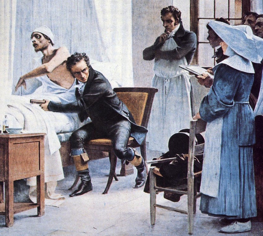 Laënnec aan het werk, 1816