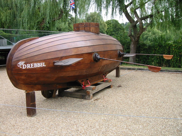 Reproductie van de duikboot van Cornelis Drebbel