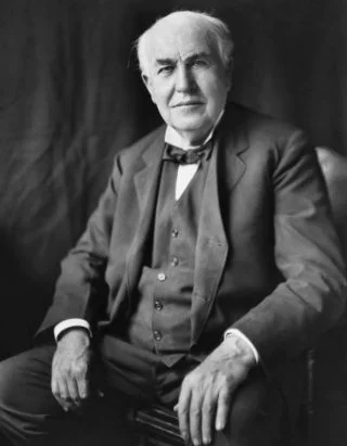 Thomas Edison in ca. 1922 (Publiek Domein - wiki)