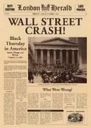 Krantenbericht over de beurskrach op Wall Street