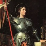 Ingres 1854, Jeanne d’Arc bij de kroning van Karel VII in Reims