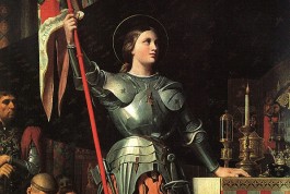 Ingres 1854, Jeanne d’Arc bij de kroning van Karel VII in Reims
