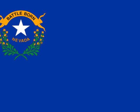 Vlag van de Amerikaanse staat Nevada