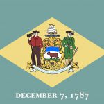Vlag van de Amerikaanse staat Delaware