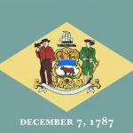 Vlag van de Amerikaanse staat Delaware