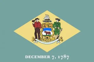 Vlag van de Amerikaanse staat Delaware