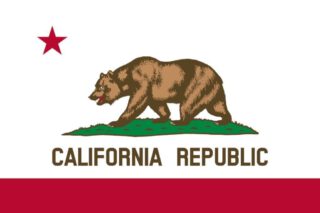 Vlag van de Amerikaanse staat Californië