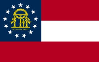 Vlag van de Amerikaanse staat Georgia