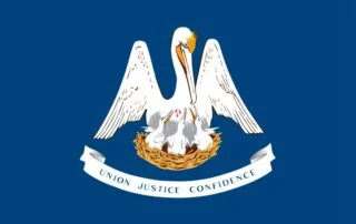 Vlag van de Amerikaanse staat Louisiana