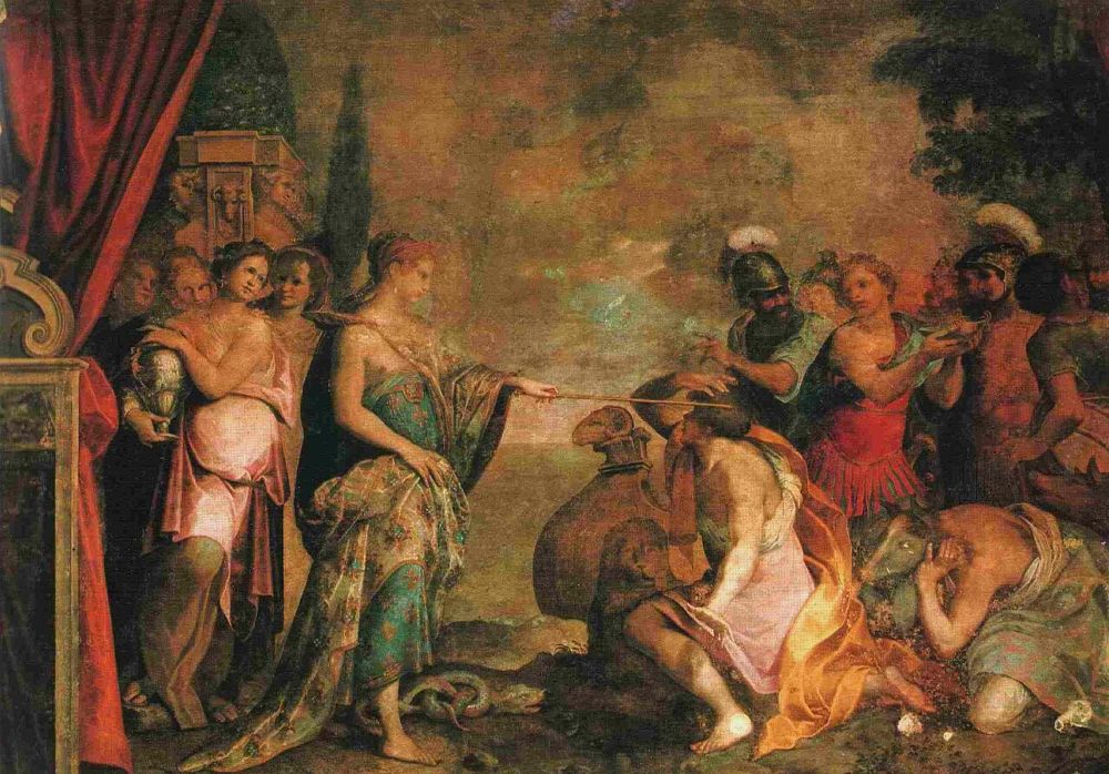 Circe geeft de metgezellen van Odysseus hun menselijke gedaante terug