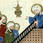 illustratie van Mohammed in een zeventiende-eeuwse kopie van een veertiende-eeuws exemplaar van een werk van Al-Biruni. illustratie van Mohammed in een zeventiende-eeuwse kopie van een veertiende-eeuws exemplaar van een werk van Al-Biruni.