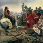 Overgave van Vercingetorix, schilderij van L. Royer 1888