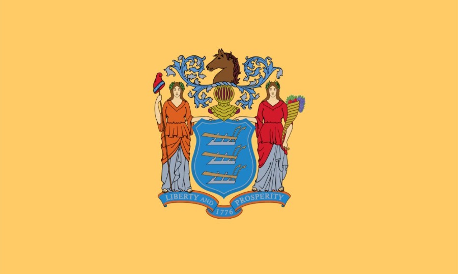New Jersey - Vlag van de Amerikaanse staat