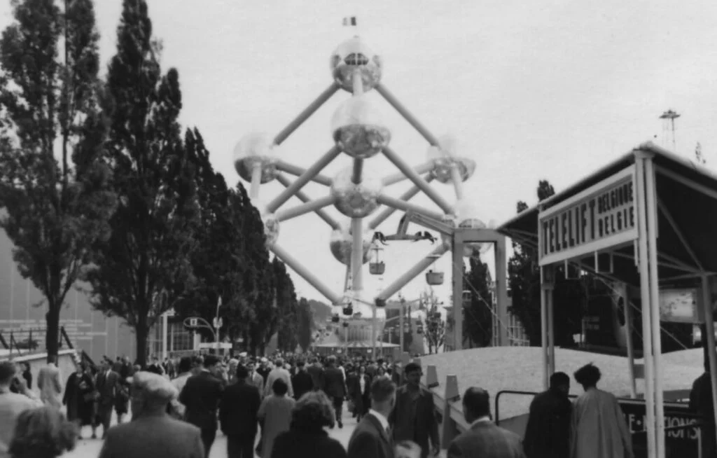 Atomium tijdens de Wereldtentoonstelling van 1958