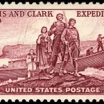 Postzegel Lewis en Clark