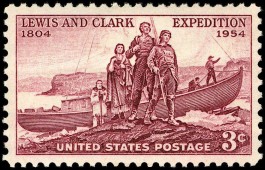 Postzegel Lewis en Clark