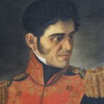 Portret van Antonio López de Santa Ana