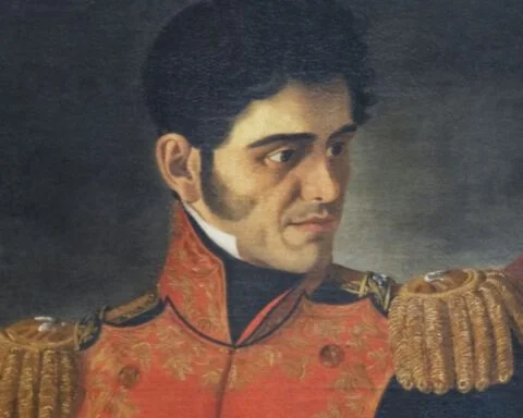 Portret van Antonio López de Santa Ana