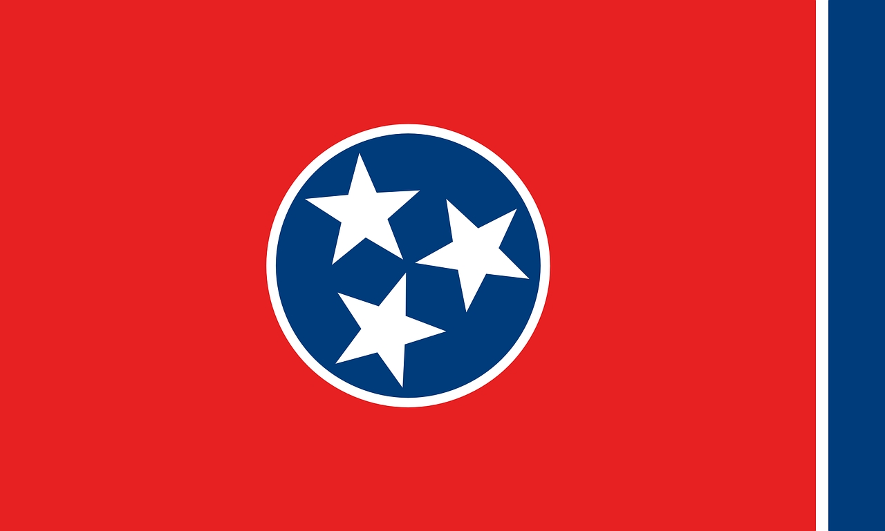 Vlag van de staat Tennessee - Verenigde Staten