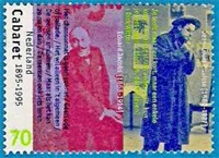 Eduard Jacobs wordt in de jaren '90 geroemd op een postzegel