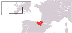 Kaart van Baskenland
