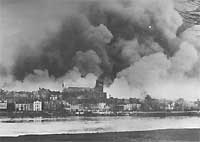 De stad Nijmegen brandt