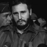 Fidel Castro bij zijn aankomst in Washington D.C., ten tijde van de Cubaanse Revolutie (1959)