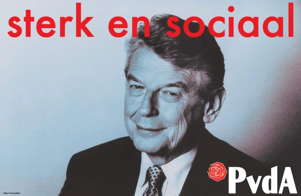 Wim Kok op de campagneposter van 1998 (PvdA)