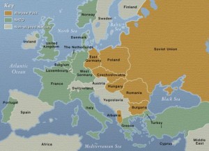 warschaupact kaart