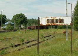 Treinstation van Sobibor (foto: Jacques Lahitte)
