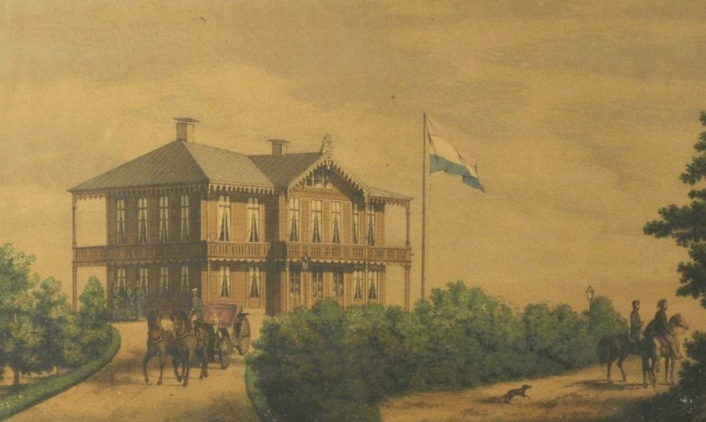 Het Aardhuis in de 19e eeuw (Publiek Domein - wiki)