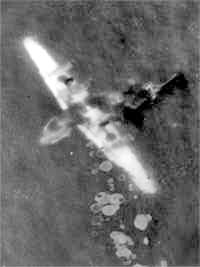 Neergestorte vliegtuig waarin Wladyslaw Sikorski zich bevond