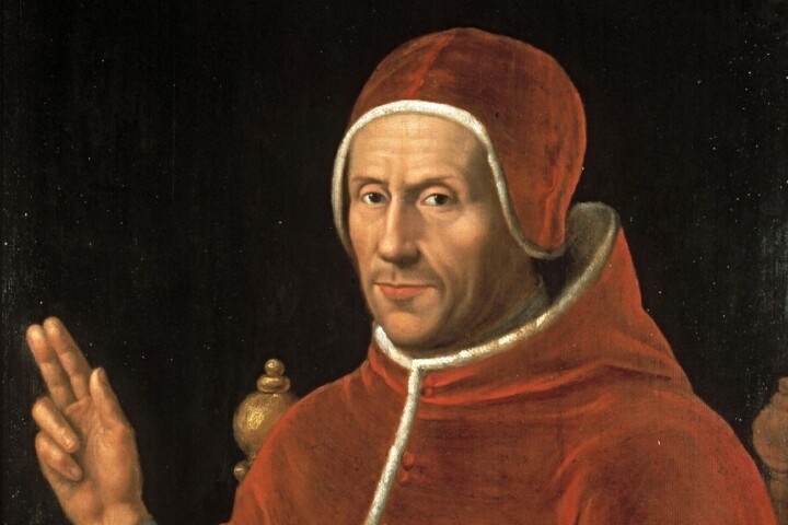De Nederlandse paus Adrianus VI, naar een werk van Jan van Scorel