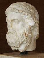 Buste van Anacreon in het Louvre