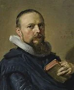 Portret van Samuel Ampzing door Frans Hals (detail)