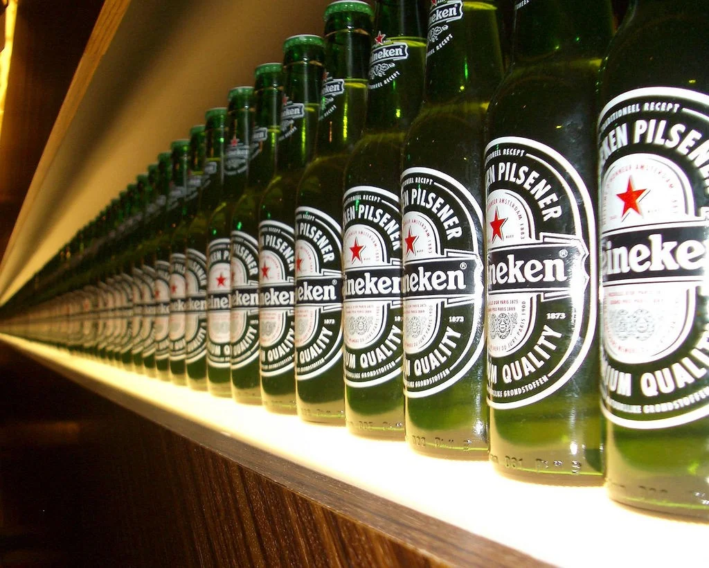 Bierflessen van Heineken - cc