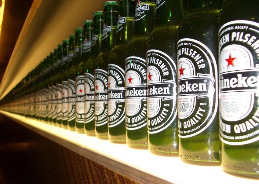 Bierflessen van Heineken - cc